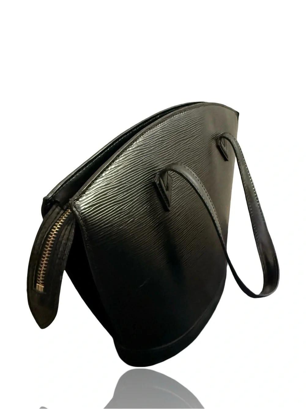 Louis Vuitton Epi Saint Jacques PM Black Epi Leather Tote Bag Vintage Authentic